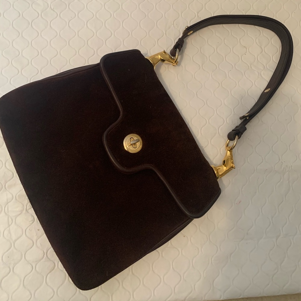Vintage Genuine Italian Leather Shoulder Bag